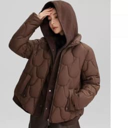 2025 Winter Hooded Cotton Jacket Women Short Fake Two-Piece Down Cotton Jacket Women Loose Thicken Cotton Coat New Women Parkas
