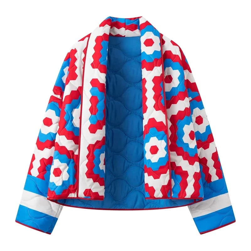 Jacket  Comfortable Oversized Cotton Printed Kimono Cotton Jacket  Women's Loose And Simple Cotton Clothing