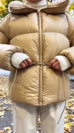 Fashion Solid Quilted Cotton Coat Women's Turtleneck Lace-up Full Sleeve Warm Jacket 2025 Autumn Winter Lady Commuter Outwear 