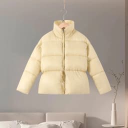 Fashion Solid Quilted Cotton Coat Women's Turtleneck Lace-up Full Sleeve Warm Jacket 2025 Autumn Winter Lady Commuter Outwear 