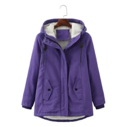 Women Parkas Lamb Wool Hoodies Coats Thick Warm Tight Waist Loose Autumn Winter Casual Jackets Winter Mid Length Parka Coat