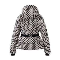JNLEAOG Autumn New Faionable Street Sle Women's down Cotton Jaet Long Sve Hooded Versatile Sli Snow Series Coat