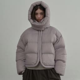 Korean Style Hooded Short Thickened Cotton Jacket Women's Winter Warm Outerwear Bread Coat Zipper Pocket Long Sleeve Polyester