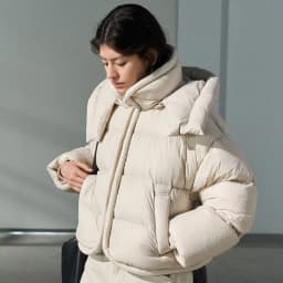 Korean Style Hooded Short Thickened Cotton Jacket Women's Winter Warm Outerwear Bread Coat Zipper Pocket Long Sleeve Polyester