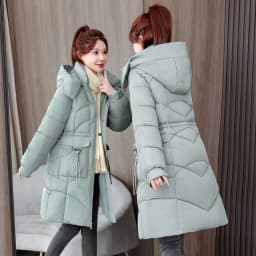 Detachable Hat down Cotton Jacket Large Size Loose Anti-Aging Mid-Length Women's Outerwear Winter Clothes New Arrival 2025