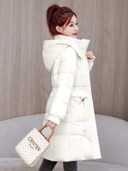 Detachable Hat down Cotton Jacket Large Size Loose Anti-Aging Mid-Length Women's Outerwear Winter Clothes New Arrival 2025