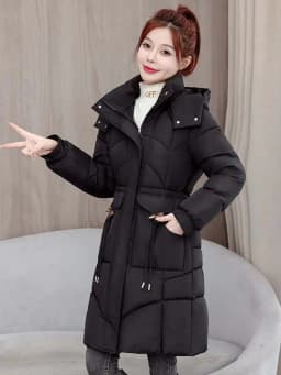 Detachable Hat down Cotton Jacket Large Size Loose Anti-Aging Mid-Length Women's Outerwear Winter Clothes New Arrival 2025