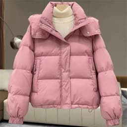 Cotton-Padded Coat Ladies New Autumn Winter 2025 Korean Down Jacket Women's Parkas Short Bread Outerwear Hooded Cotton Jackets