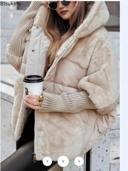 2026 Autumn Winter Women's Loose New Splicing Down Cotton Jacket Parka Loose Warm Fashion Jackets Coat Fashionable Streetwear