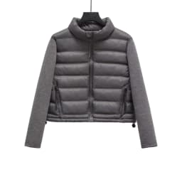 Winter Jackets For Women 2025 Black Spliced Long Sleeve Winter Women's Cold Coat Luxury Parkas Female New In Outerwear