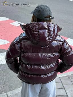 Casual Glossy Hooded Padded Jackets Women Loose Full Sleeves Zipper Coats With Pockets 2026 New Autumn Winter Lady Solid Outwear