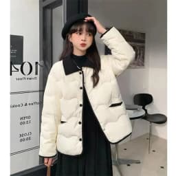 Parkas Women 2024 Autumn New Fashion Loose Casual Winter Puffer Padded Coat Female Large Size Lightweight Short Down Cotton Jack
