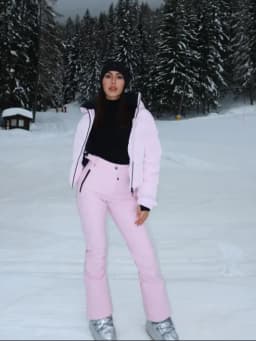 Winter Warm Hooded Ski Wear Suits For Women Windproof Waterproof Park Coat High Waist Warm Pants 2026 New Lady Snow Sportwears