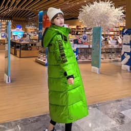 2025 New Waterproof Coats Fashion Winter Down Cotton Jacket Womens Glossy Colorful Femme Thick Warm Long Hooded Puffer Parkas