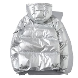 ZURICHOUSE Women's Puffer Jacket Winter Hooded Parka Fashion Glossy Waterproof Loose Thicken Warm Down Cotton-padded Coat M-5XL