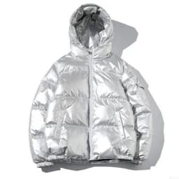 ZURICHOUSE Women's Puffer Jacket Winter Hooded Parka Fashion Glossy Waterproof Loose Thicken Warm Down Cotton-padded Coat M-5XL