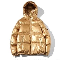 ZURICHOUSE Women's Puffer Jacket Winter Hooded Parka Fashion Glossy Waterproof Loose Thicken Warm Down Cotton-padded Coat M-5XL