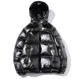 ZURICHOUSE Women's Puffer Jacket Winter Hooded Parka Fashion Glossy Waterproof Loose Thicken Warm Down Cotton-padded Coat M-5XL