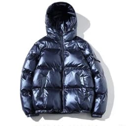 ZURICHOUSE Women's Puffer Jacket Winter Hooded Parka Fashion Glossy Waterproof Loose Thicken Warm Down Cotton-padded Coat M-5XL