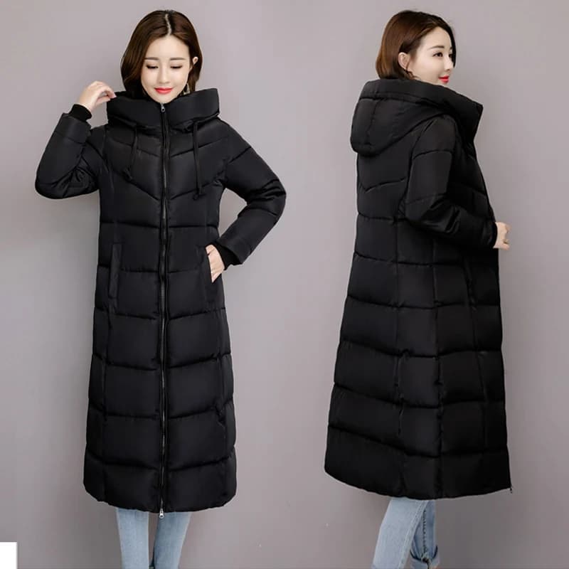 2026 Women's Winter Coats Long Section Warm Down Basic Jacket Coat Fashion Slim Outwear Female Korean Large Size Jackets M-6XL