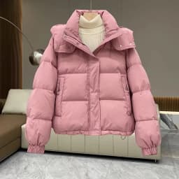 Autumn Winter New Down Cotton Jacket Women's Korean Cotton-Padded Thicken Warm Hooded Parkas Short Coat Female Casual Ladies Top