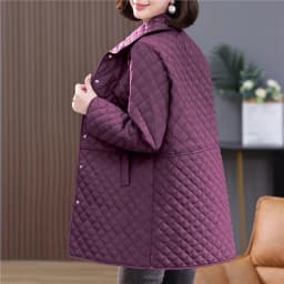 2026New Spring Autumn Retro Comfort Versatile Rhombic lattice Ligh Cotton Loose Women Parkas Down Cotton Jacket Warm Coat Female