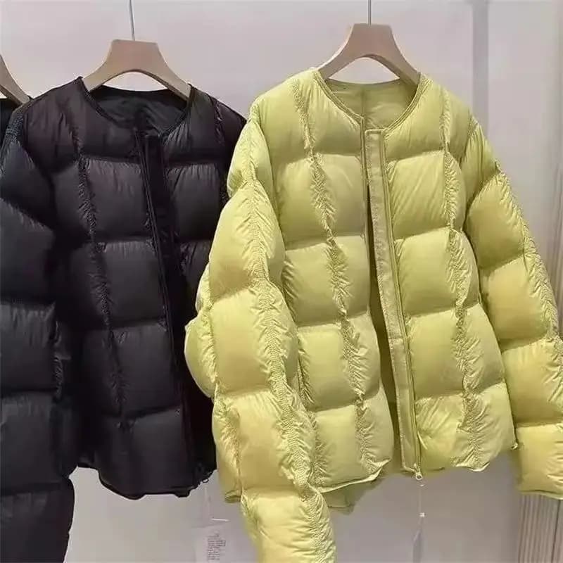 2025 New Winter Korean Down Cotton Jacket Women Parkas Casual Long Sleeve Padded Clothes Loose Overcoat Outerwear Female