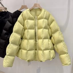 2025 New Winter Korean Down Cotton Jacket Women Parkas Casual Long Sleeve Padded Clothes Loose Overcoat Outerwear Female