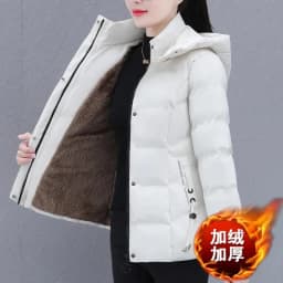 Plus Velvet Padded Cotton-Padded Jacket Women's Autumn And Winter 2023 New Overcoat Korean Fashion Casual Warm Women's Coat Top