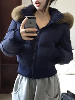 Retro Korean Design Detachable Hooded Cotton Jacket Women's Slim Fit Winter New Style Small Size Cotton Coat