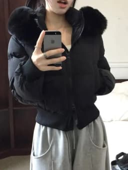 Retro Korean Design Detachable Hooded Cotton Jacket Women's Slim Fit Winter New Style Small Size Cotton Coat