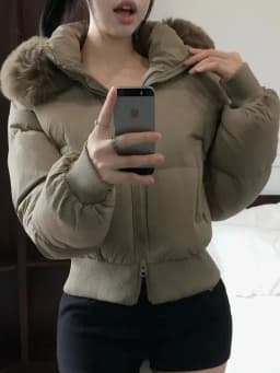 Retro Korean Design Detachable Hooded Cotton Jacket Women's Slim Fit Winter New Style Small Size Cotton Coat