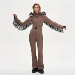 Thicken Warm Women's Skiwear Pink High Collar Hooded Cotton Padded Coat Straight Leg Zipper Pant 2025 New Winter Lady Ski Suit
