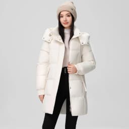 2026 New Winter Women Jacket Mid Long Hooded Parka Cotton Padded Jacket Female Parkas Loose Casual Warm Outwear Snow Wear Coats