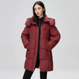 2026 New Winter Women Jacket Mid Long Hooded Parka Cotton Padded Jacket Female Parkas Loose Casual Warm Outwear Snow Wear Coats