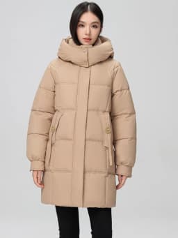2026 New Winter Women Jacket Mid Long Hooded Parka Cotton Padded Jacket Female Parkas Loose Casual Warm Outwear Snow Wear Coats