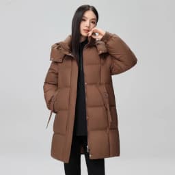 2026 New Winter Women Jacket Mid Long Hooded Parka Cotton Padded Jacket Female Parkas Loose Casual Warm Outwear Snow Wear Coats