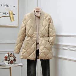 Korean 2025 Women Down Cotton Jacket Autumn Winter New Lingge Cotton Coat Female V-neck Waist Retraction Cotton Padded Parkas