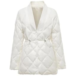 Korean 2025 Women Down Cotton Jacket Autumn Winter New Lingge Cotton Coat Female V-neck Waist Retraction Cotton Padded Parkas