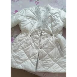 Korean 2025 Women Down Cotton Jacket Autumn Winter New Lingge Cotton Coat Female V-neck Waist Retraction Cotton Padded Parkas