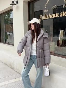 2025 New Streetwear Winter Parkas Women Down Cotton-padded Jacket Loose Hooded Coats Student Outerwear Thicken Warm Overcoat