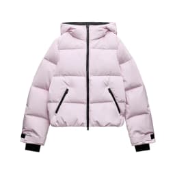 Thicken Warm Women's Skiwear Pink High Collar Hooded Cotton Padded Coats Straight Leg Zipper Pants 2025 New Winter Lady Ski Suit