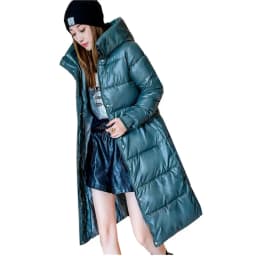 2026 Winter Long Down Jacket Women's Fashion Thick Cotton Parkas Outwear Plus Size 4XL Loose Windproof Hooded Snow Coat Female