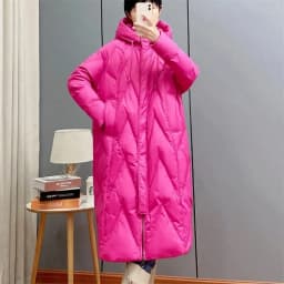 2025New Women Down Cotton Coat Winter Jacket Female Loose Parkas Long Hooded Outwear Warm Thick Snow Wear Cotton Overcoat Female