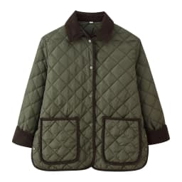 KADUWAKI European and American Style Fashion Multicolor Quilted Cotton Jacket Casual Stitching Long Sleeve Cotton Coat Outerwear