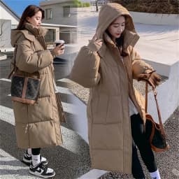 2026 New Winter Women Jacket Warm Parkas Female Thicken Puffer Coat Cotton Padded Parka Long Hooded Outwear Loose Women Snow Jac