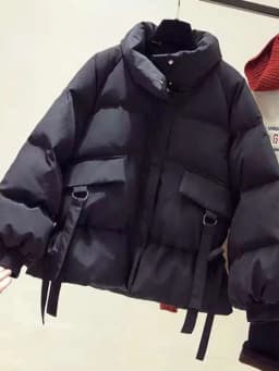 DEAT 2026 Winter New Arrivals Cotton-padded Coat Women Bandage Oversized Warm Jacket Fashion Temperament Female Tide ML526