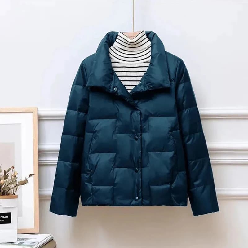 2023 Spring Autumn New Down Jacket Women's Jackets Stand-Up Collar Coat for Women Light Outerwear Female Korean Down Coat Tops