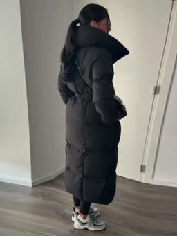 Casual Lace-up Long Padded Jackets Women's Loose Full Sleeves Stand Collar Pocket Maxi Coat 2026 New Winter Ladies Solid Outwear