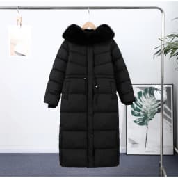 Casual Lace-up Long Padded Jackets Women's Loose Full Sleeves Stand Collar Pocket Maxi Coat 2026 New Winter Ladies Solid Outwear